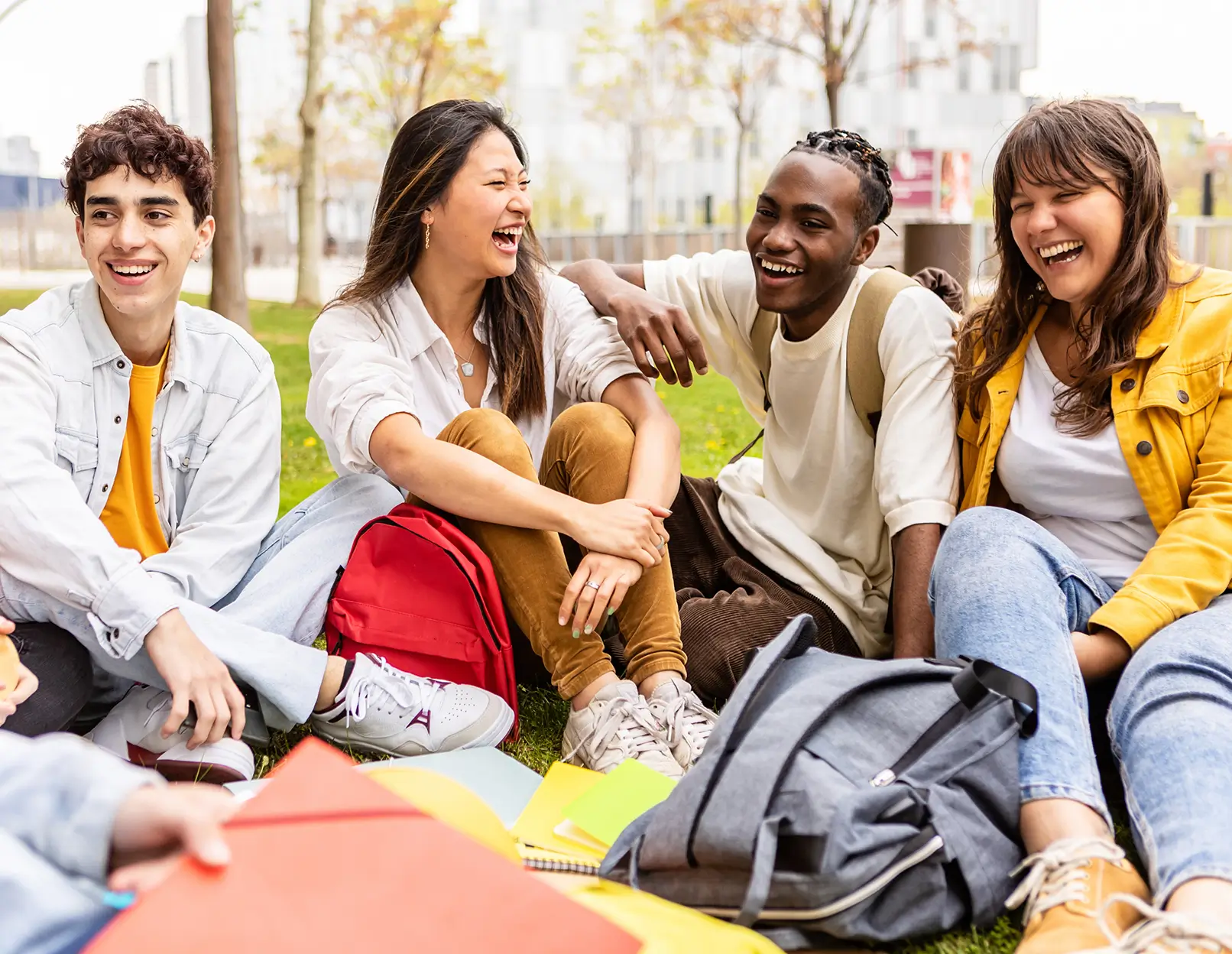 group of diverse young adults